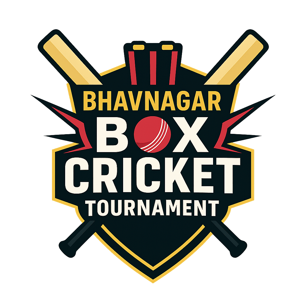 Bhavnagar Box Cricket Tournament Logo